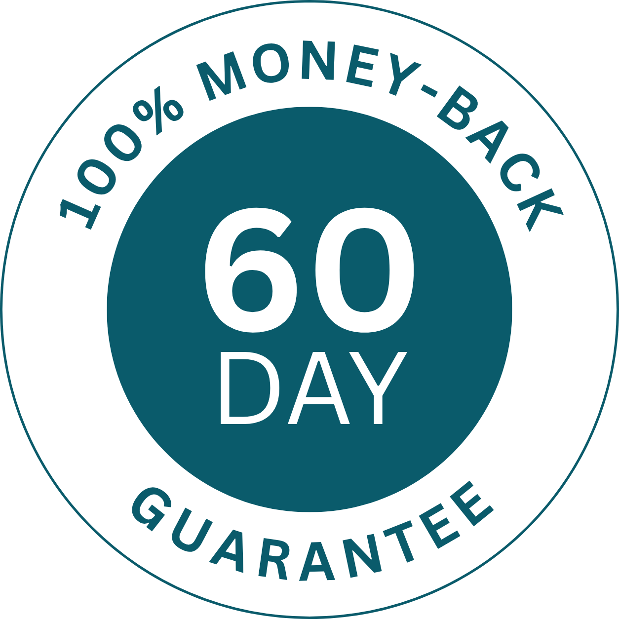 100% money-back 60 day guarantee